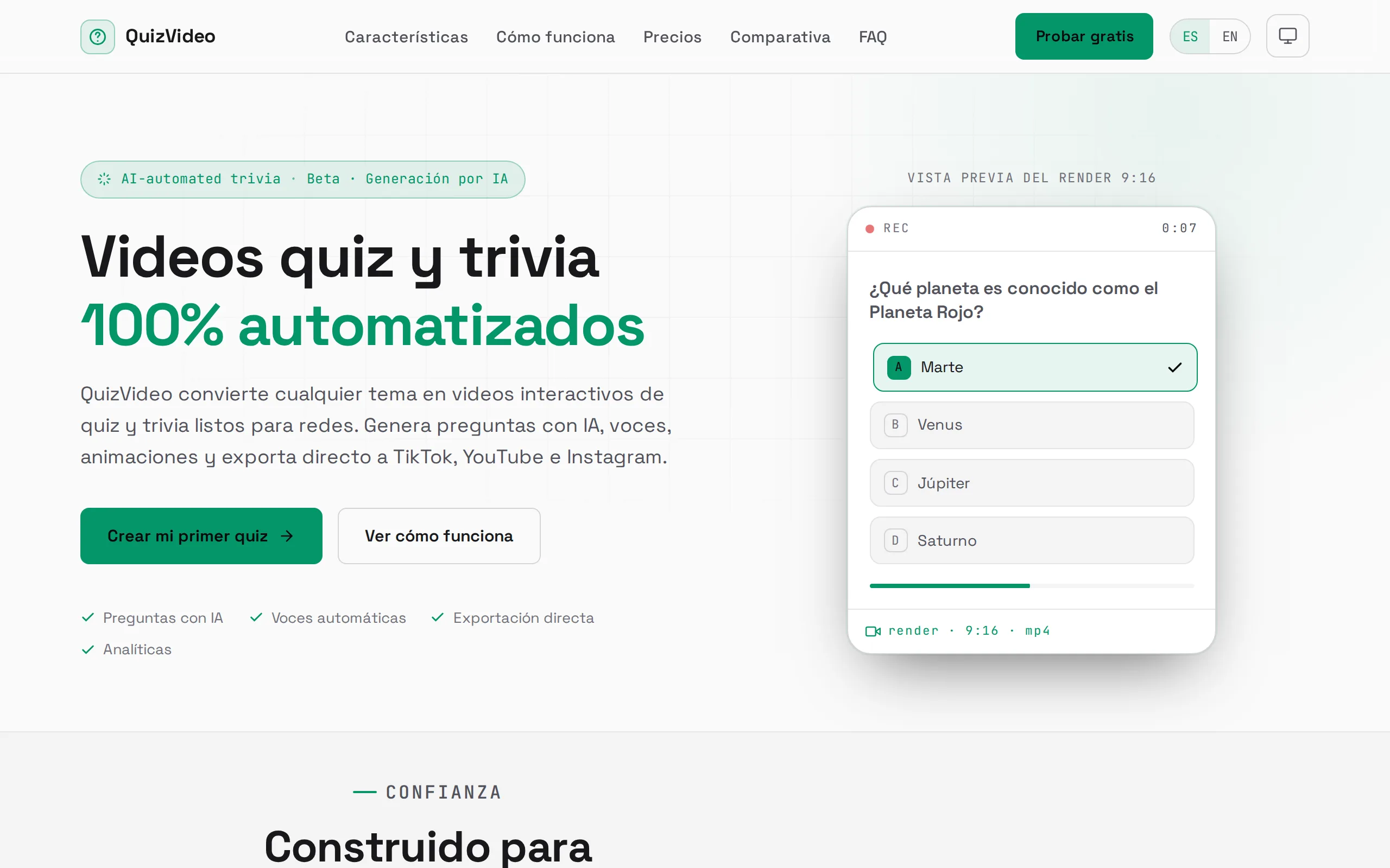 QuizVideo — product screenshot