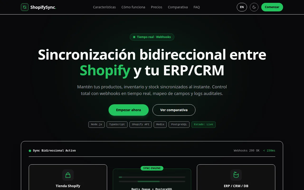 ShopifySync — product screenshot